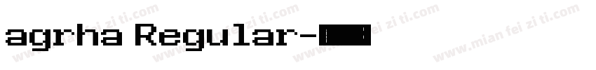 agrha Regular字体转换